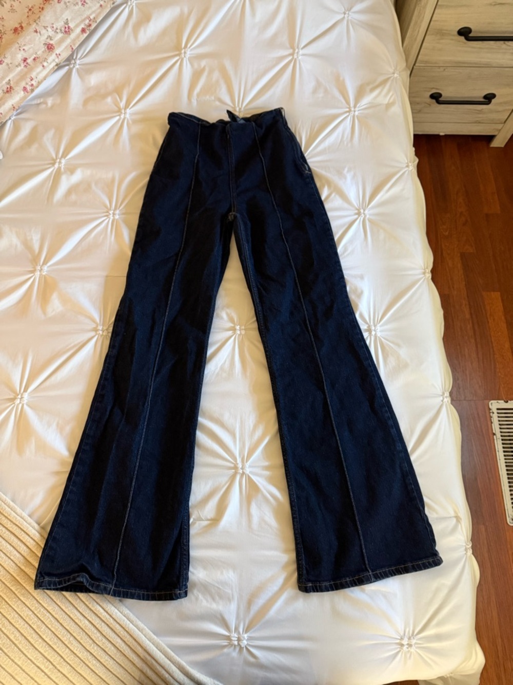Zara Dark Blue Boot Cut Jeans
